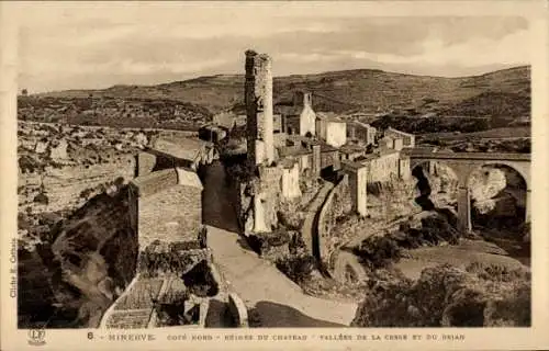 Ak Minerve Hérault, Cote Nord, Ruines du Chateau, Balle de la Cesse et du Brian