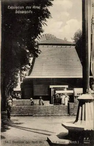 Ak Paris, Ausstellung für dekorative Kunst 1925, Pavillon