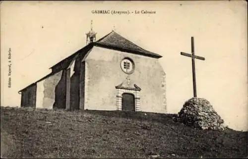 Ak Gabriac Aveyron, Le Calvaire