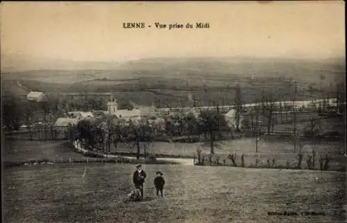 Ak Lenne Aveyron, Vue prise du Midi