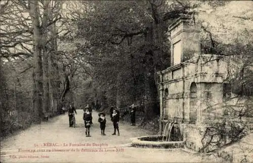 Ak Nérac Lot et Garonne, Fontaine du Dauphin