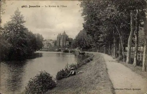 Ak Josselin Morbihan, Riviere de l'Oust