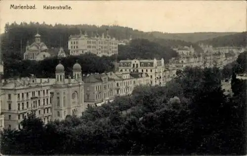 Ak Mariánské Lázně Marienbad Region Karlsbad, Kaiserstraße