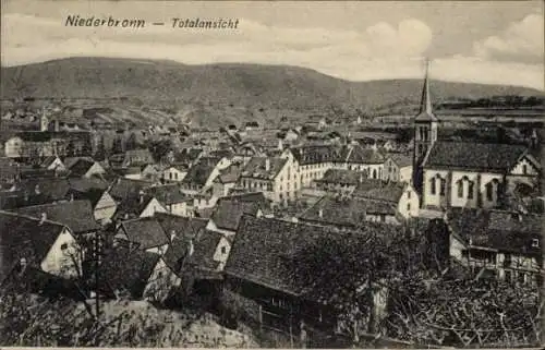 Ak Niederbronn les Bains Bad Niederbronn Elsass Bas Rhin, Totalansicht