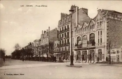 Ak Reims Marne, Place d'Erlon