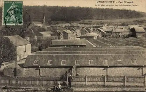 Ak Angeourt Ardennes, Panorama