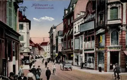 Ak Mulhouse Mülhausen Elsass Haut Rhin, Wildemannstraße, J. Adler