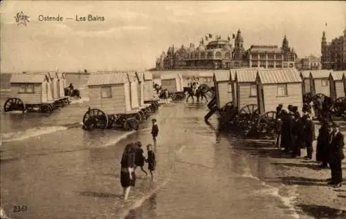 Ak Ostende Ostende Westflandern, Les Bains