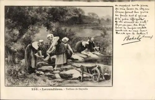 Ak Frankreich, Lavandieres, Gemälde von Deyrolle