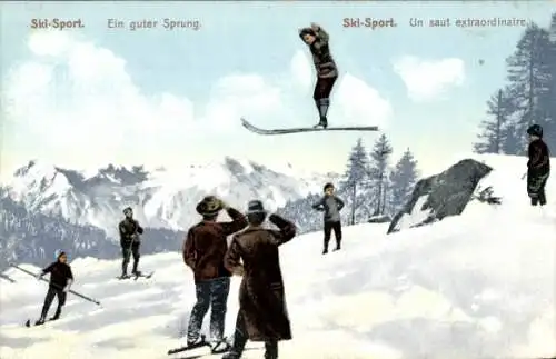 Ak Wintersport, Skisport, Guter Sprung, Skispringer