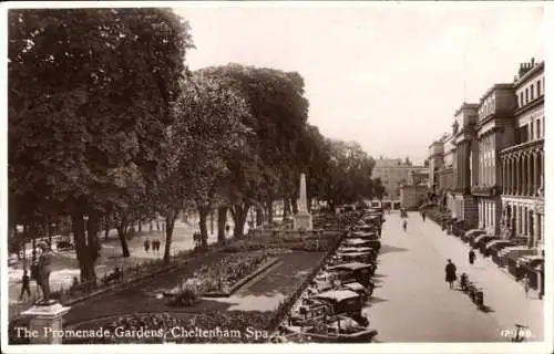 Ak Cheltenham Gloucestershire England, Promenade Gardens