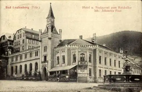 Ak Leutenberg in Thüringen, Hotel und Restaurant zum Ratskeller, Johannes Paul