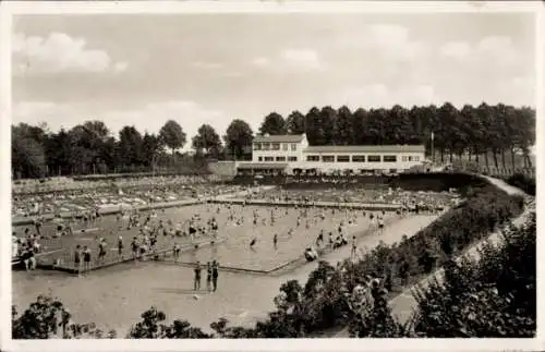 Ak Viersen in Nordrhein Westfalen, Gaststätte Haus Kaiserbad, Strandbadanlage, Badegäste