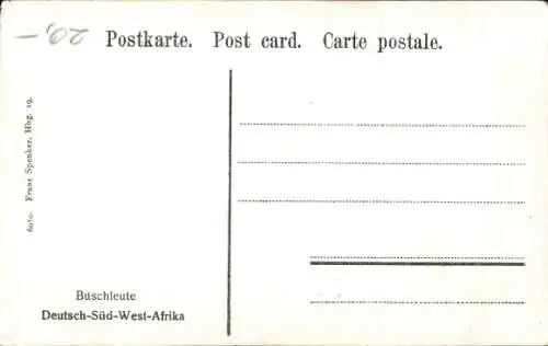 Ak Namibia Deutsch Südwestafrika, Buschleute