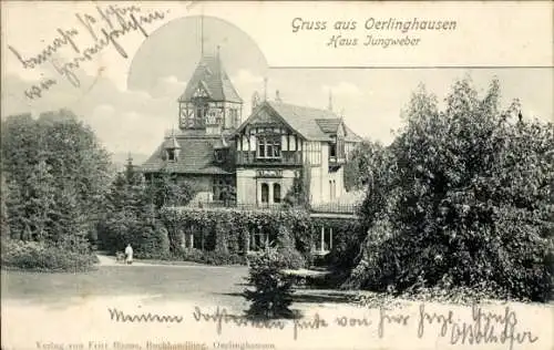 Ak Oerlinghausen in Lippe, Haus Jungweber