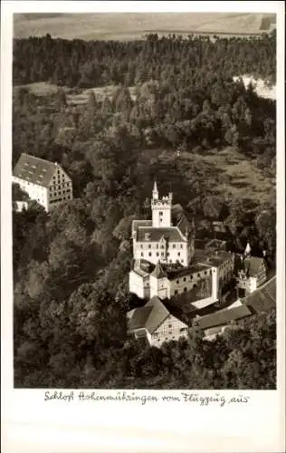 Ak Mühringen Horb am Neckar, Schloss Hohenmühringen, Fliegeraufnahme