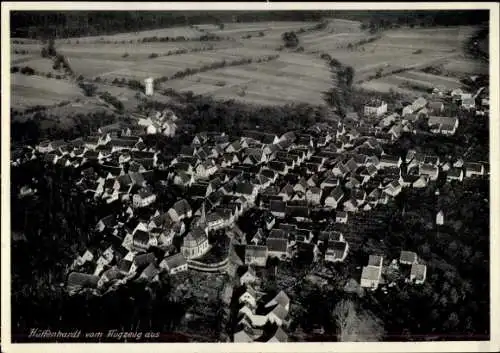 Ak Hüffenhardt in Baden, Fliegeraufnahme