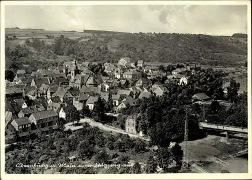 Ak Obernburg am Main Unterfranken, Fliegeraufnahme