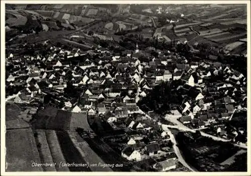 Ak Obernbreit in Unterfranken, Fliegeraufnahme