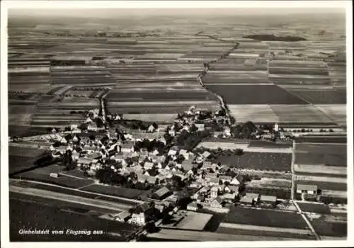 Ak Giebelstadt in Unterfranken, Fliegeraufnahme