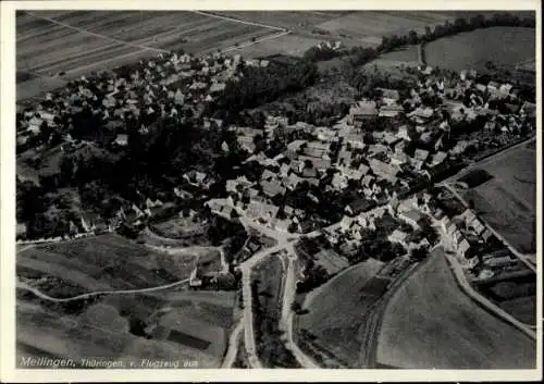 Ak Mellingen Thüringen, Fliegeraufnahme