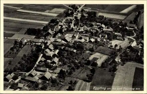 Ak Egglfing am Inn Bad Füssing Niederbayern, Fliegeraufnahme