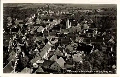 Ak Heiningen in der Schwäbischen Alb, Fliegeraufnahme