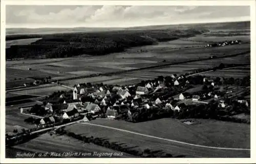 Ak Hochdorf an der Riß Oberschwaben, Fliegeraufnahme