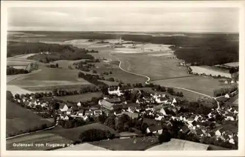 Ak Gutenzell Hürbel Oberschwaben Württemberg, Fliegeraufnahme