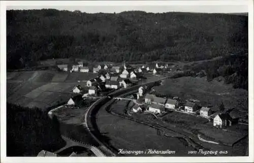 Ak Kaiseringen Straßberg im Zollernalbkreis, Fliegeraufnahme