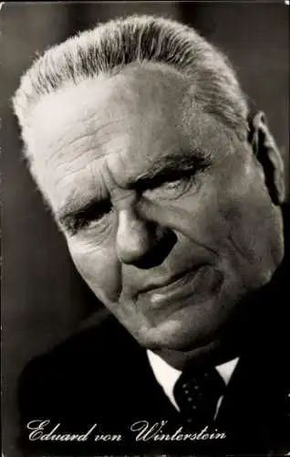 Ak Schauspieler Eduard von Winterstein, Portrait, DEFA, Die Buntkarierten, Emilia Galotti