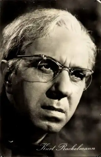 Ak Schauspieler Kurt Rackelmann, Portrait