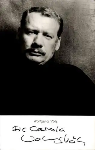 Ak Schauspieler Wolfgang Völz, Portrait, Autogramm