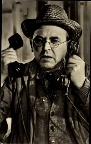 Ak Schauspieler Herbert Richter, Portrait, Telefon, Defa, Junges Gemüse