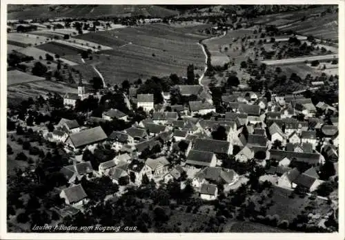 Ak Laufen in Baden Sulzburg Schwarzwald, Fliegeraufnahme