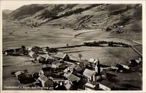 Ak Thalkirchdorf Oberstaufen im Allgäu, Fliegeraufnahme