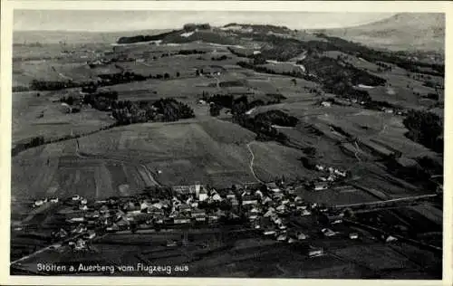 Ak Stötten am Auerberg Allgäu, Fliegeraufnahme