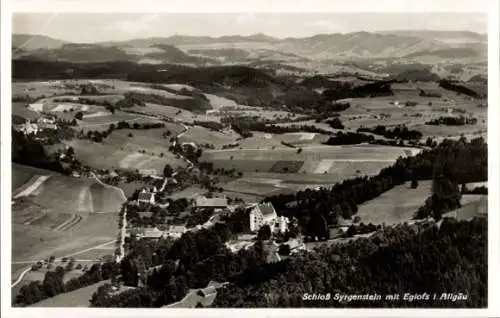 Ak Syrgenstein in Schwaben, Fliegeraufnahme