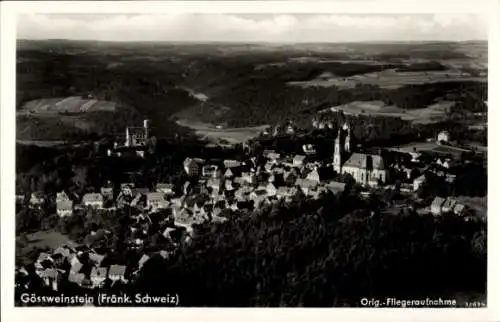 Ak Gößweinstein in Oberfranken, Fliegeraufnahme