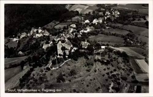 Ak Stauf Thalmässing in Mittelfranken, Burg Stauf, Luftbild