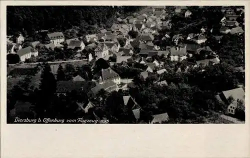 Ak Diersburg Hohberg im Schwarzwald Baden, Fliegeraufnahme