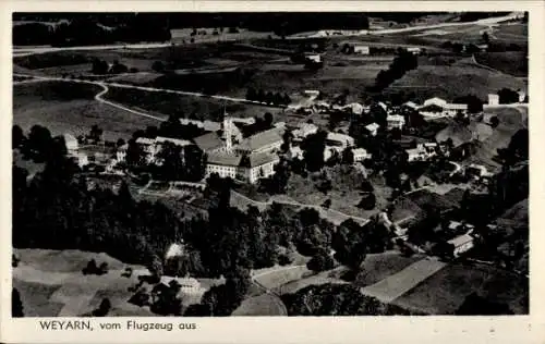 Ak Weyarn Oberbayern, Fliegeraufnahme