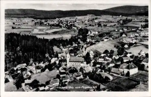 Ak Fichtelberg im Fichtelgebirge Oberfranken, Fliegeraufnahme