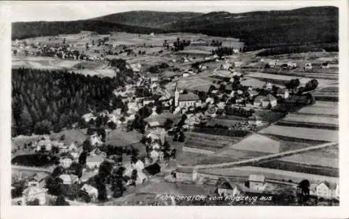 Ak Fichtelberg im Fichtelgebirge Oberfranken, Fliegeraufnahme