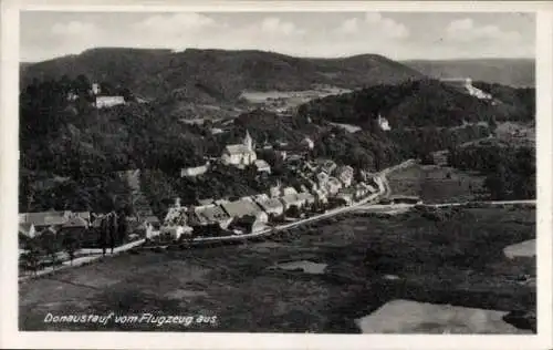 Ak Donaustauf in der Oberpfalz, Fliegeraufnahme