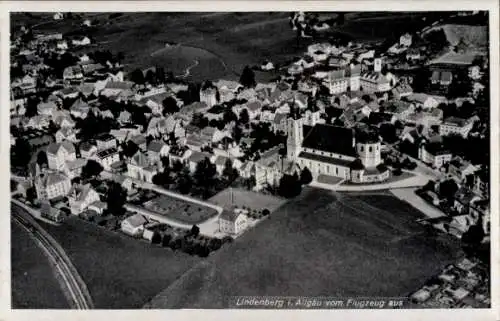 Ak Lindenberg Buchloe im Allgäu, Fliegeraufnahme