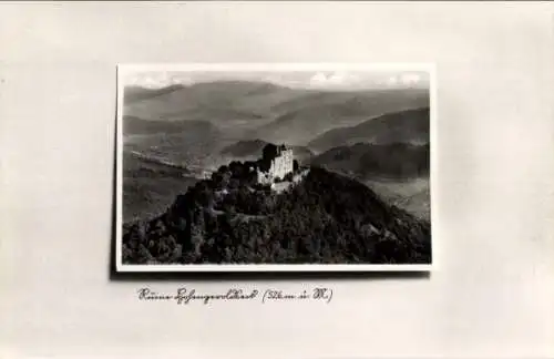 Ak Schönberg Seelbach in Baden Württemberg, Burg Hohengeroldseck, Fliegeraufnahme