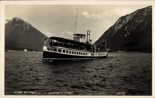 Ak Achensee, Dampfer Stadt Innsbruck