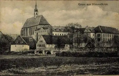 Ak Himmelkron in Oberfranken, Kirche, Brücke