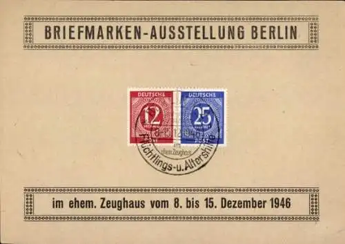 Ak Berlin Mitte, Briefmarkenausstellung im ehem. Zeughaus 1946